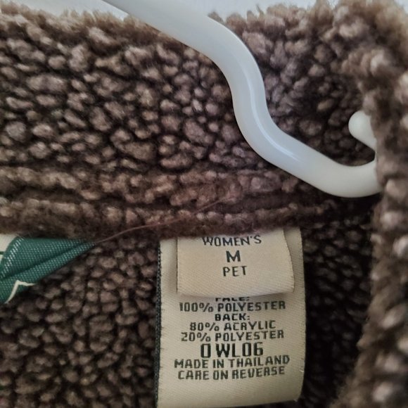 L.L. Bean Faux Suede Brown Coat - Picture 2 of 3